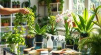 indoor garden spring cleaning