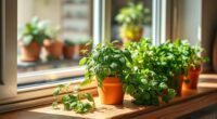 indoor herb garden setup