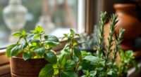 indoor herb overwintering tips