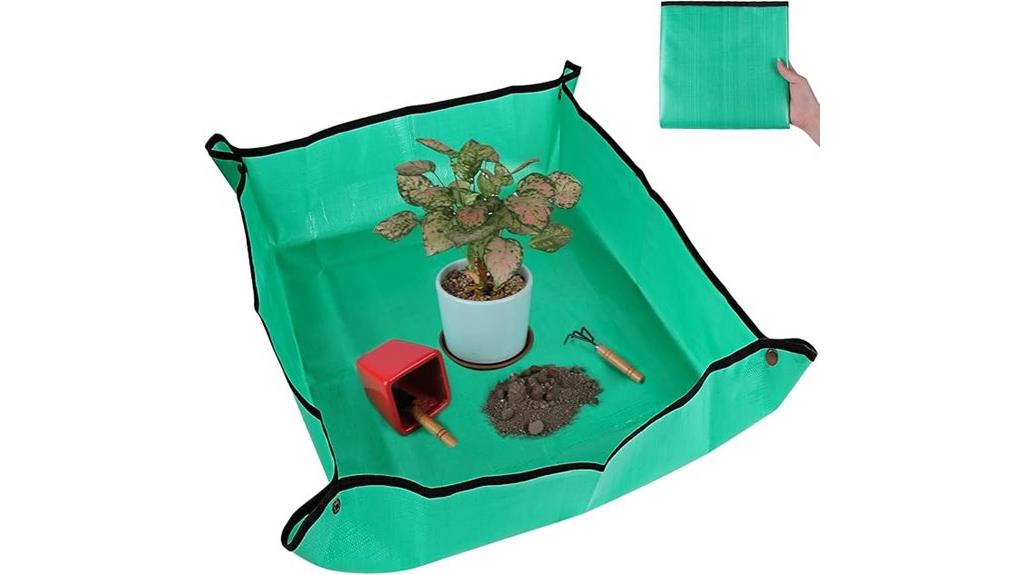 indoor plant repotting mat