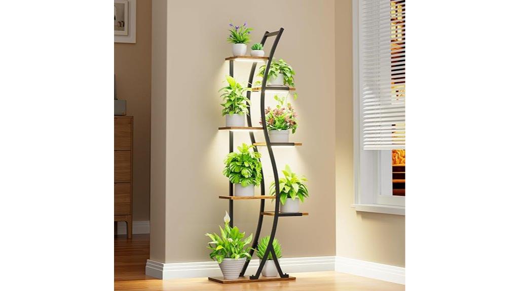 indoor plant shelf