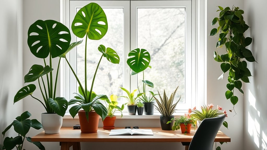 indoor plants boost focus