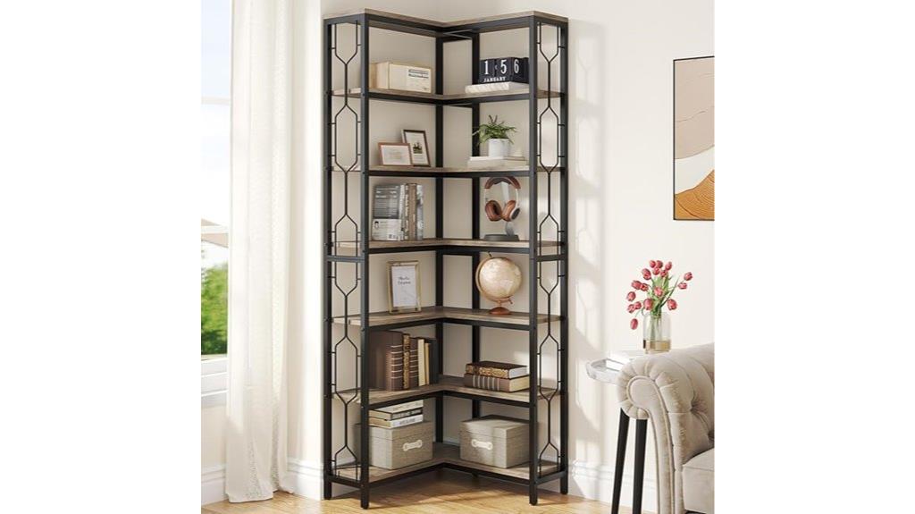 industrial corner shelf