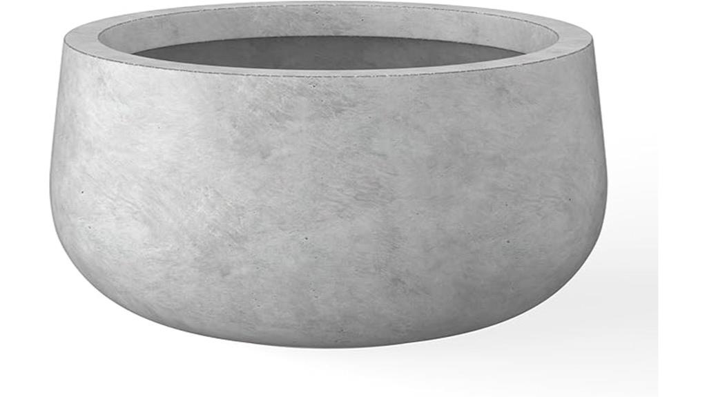 kante round concrete planter