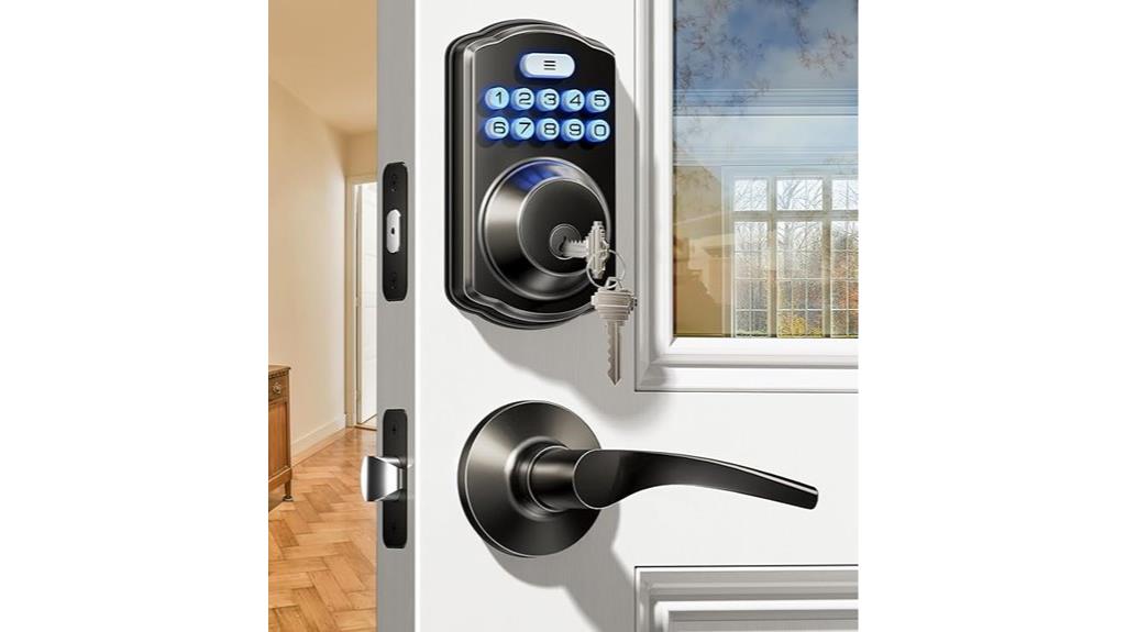 keyless door lock handles