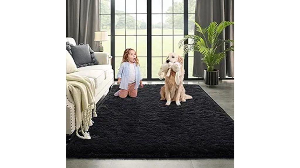 kimicole black rug decor