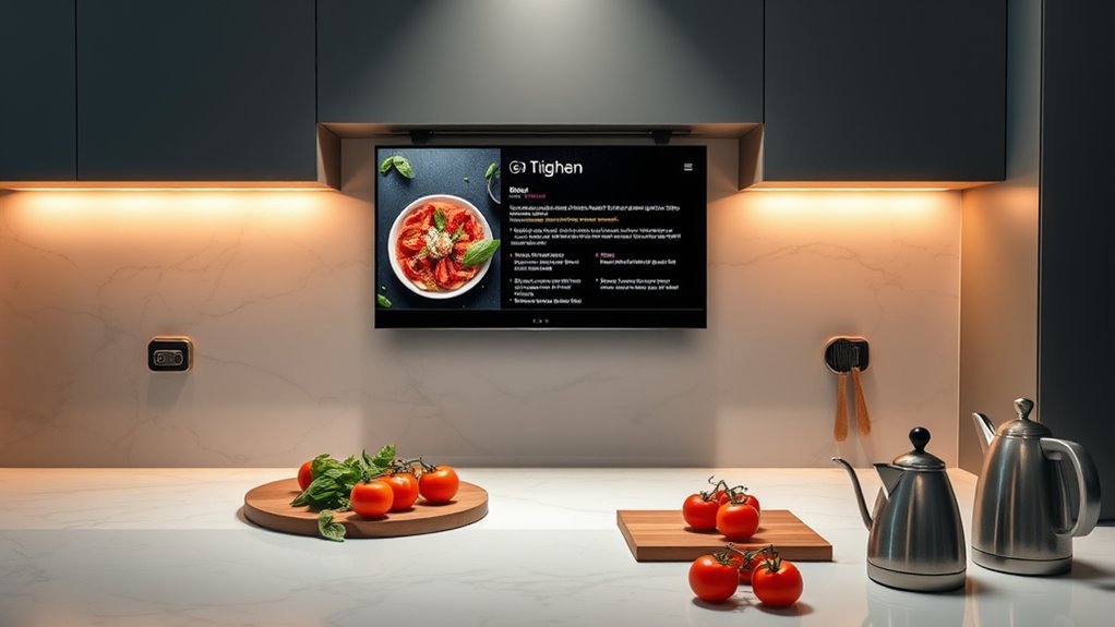 kitchen smart display recipes