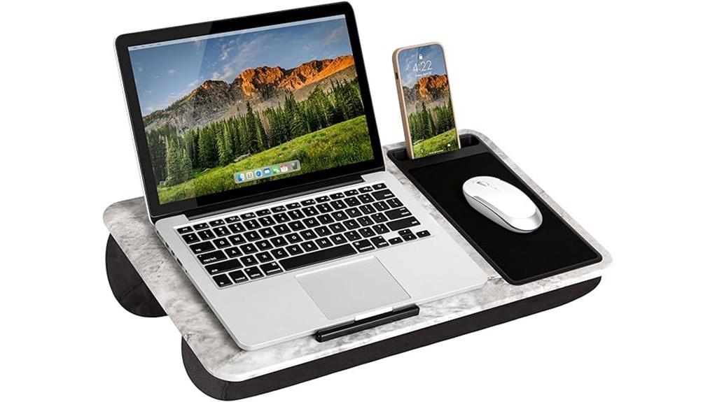 lap desk with accessories