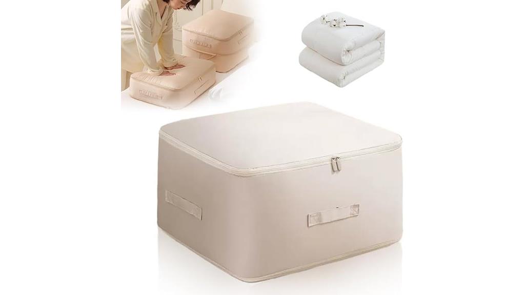 large beige compression organizer
