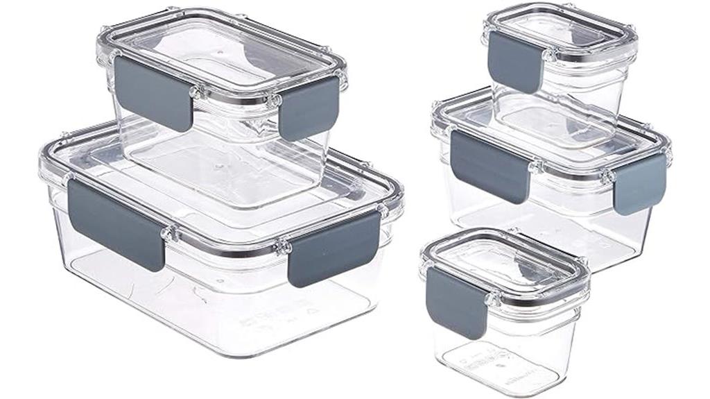 large clear food storage