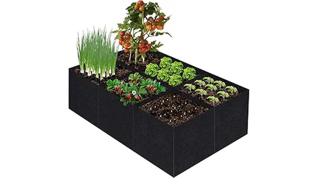 large fabric garden planters