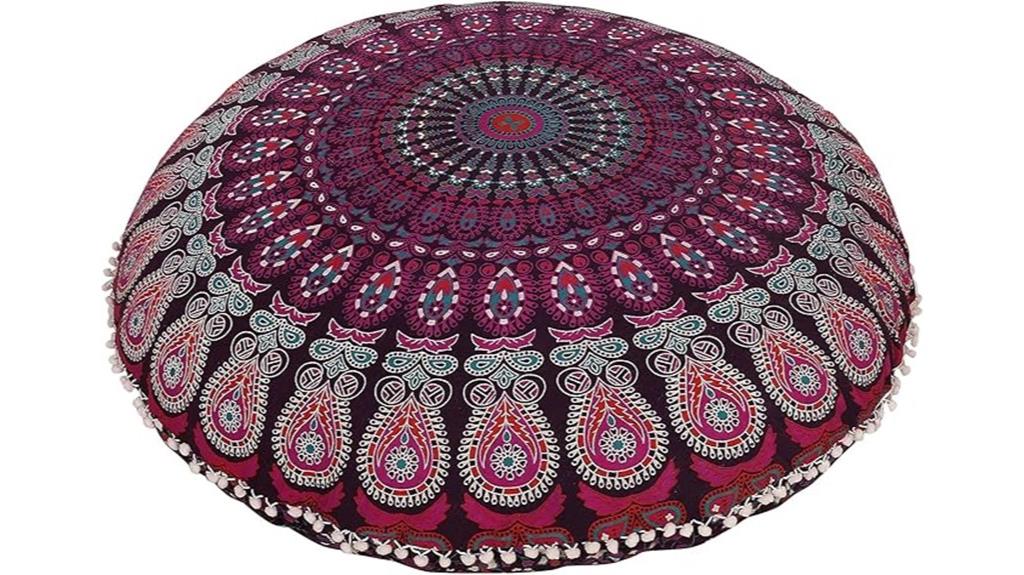 large mandala pillow cover