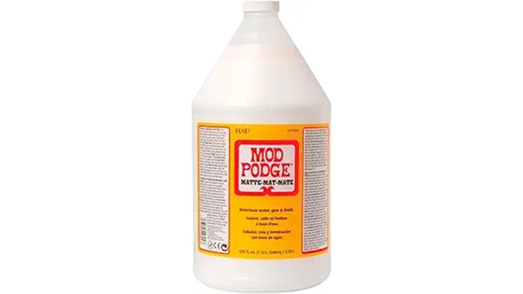 large matte waterbase sealer