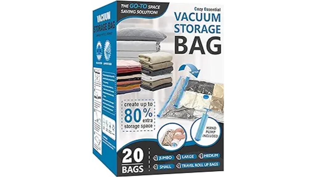 large to small storage bags