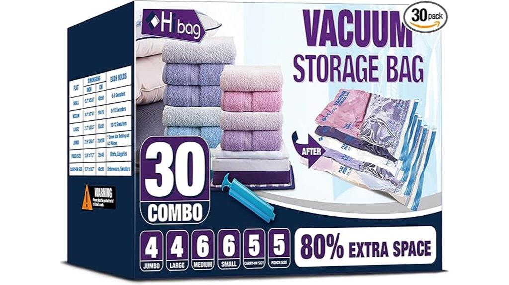 large vacuum storage bag set