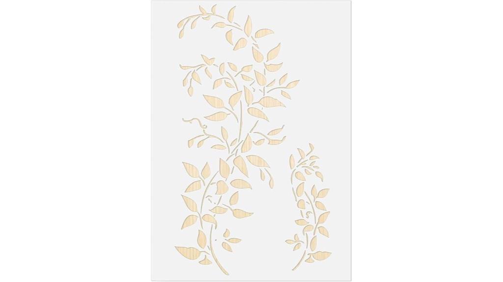large vine wall stencils