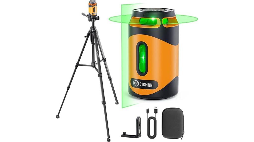laser level with tripod