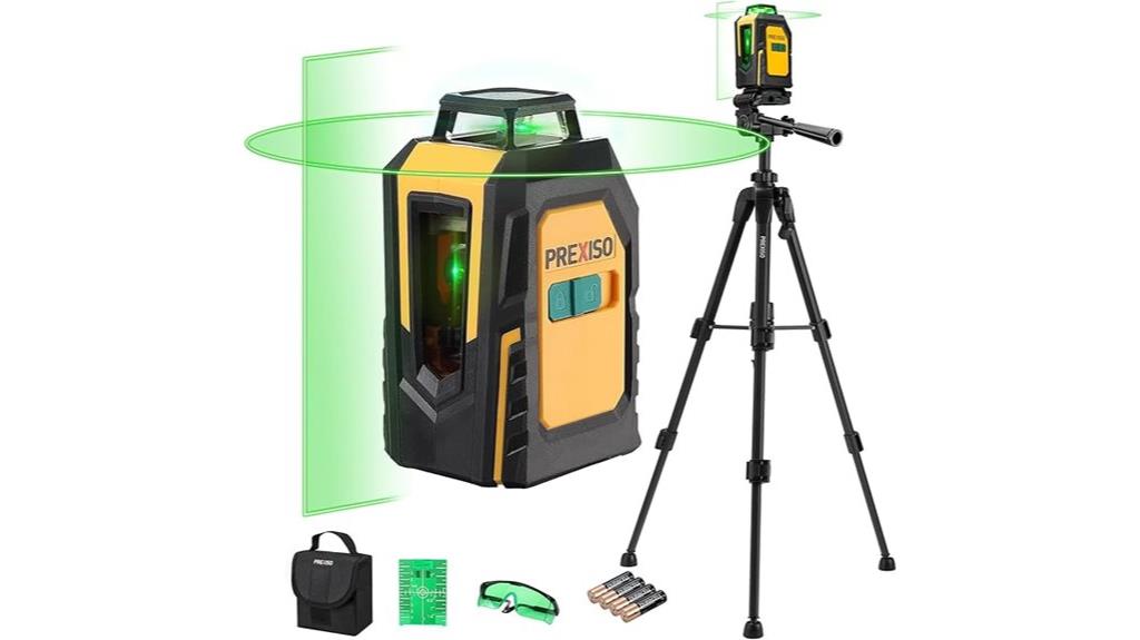 laser level with tripod