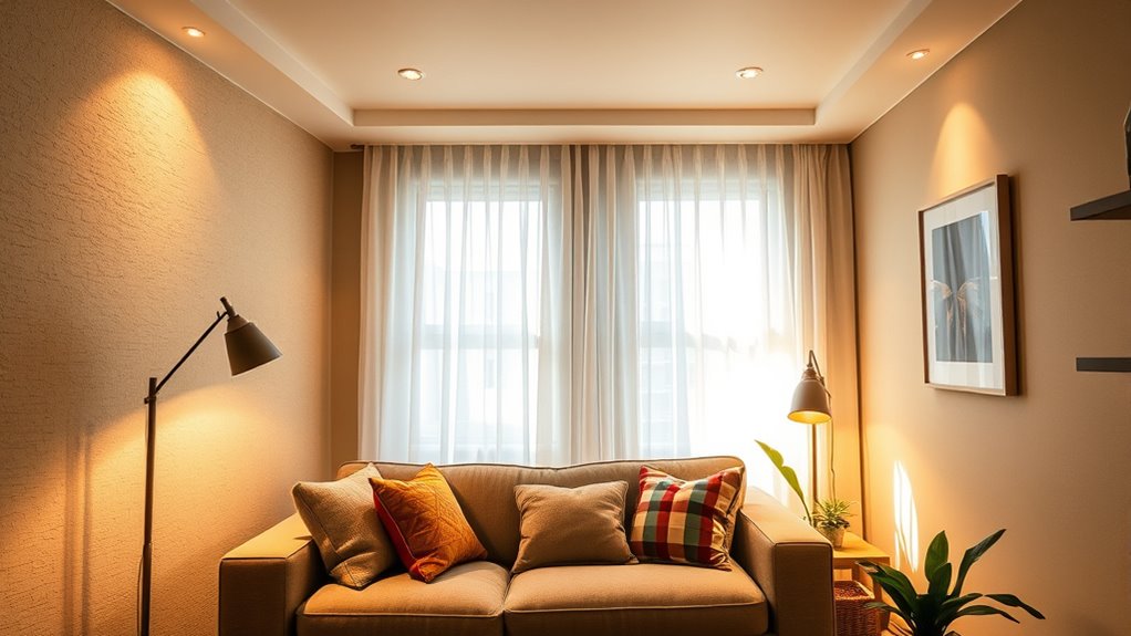 layered adjustable lighting techniques