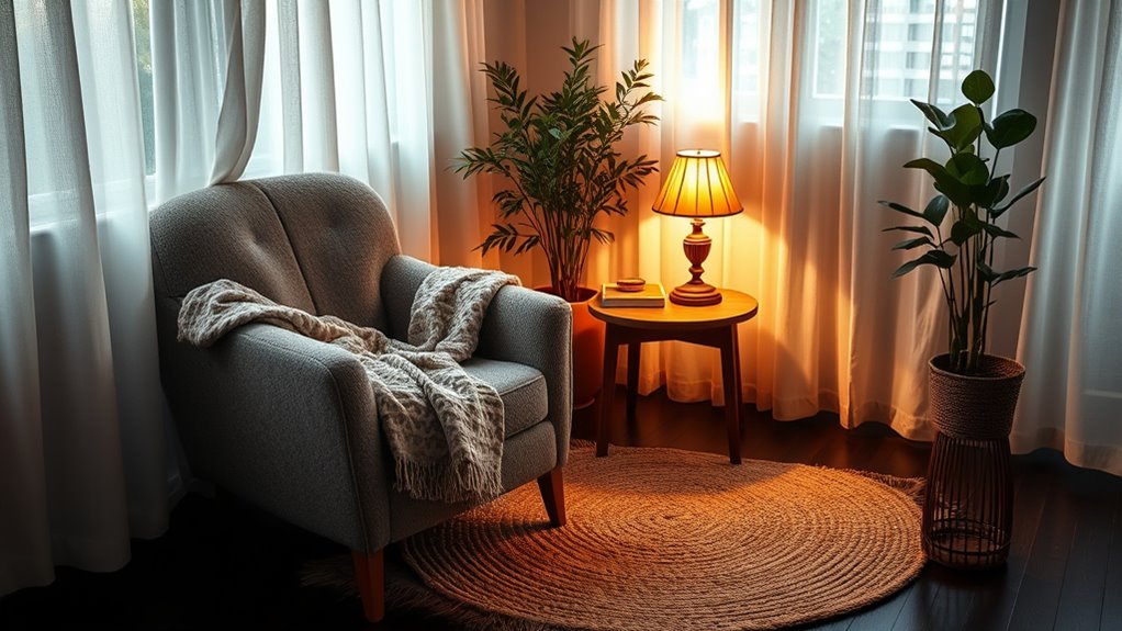 layered warm dimmable lighting