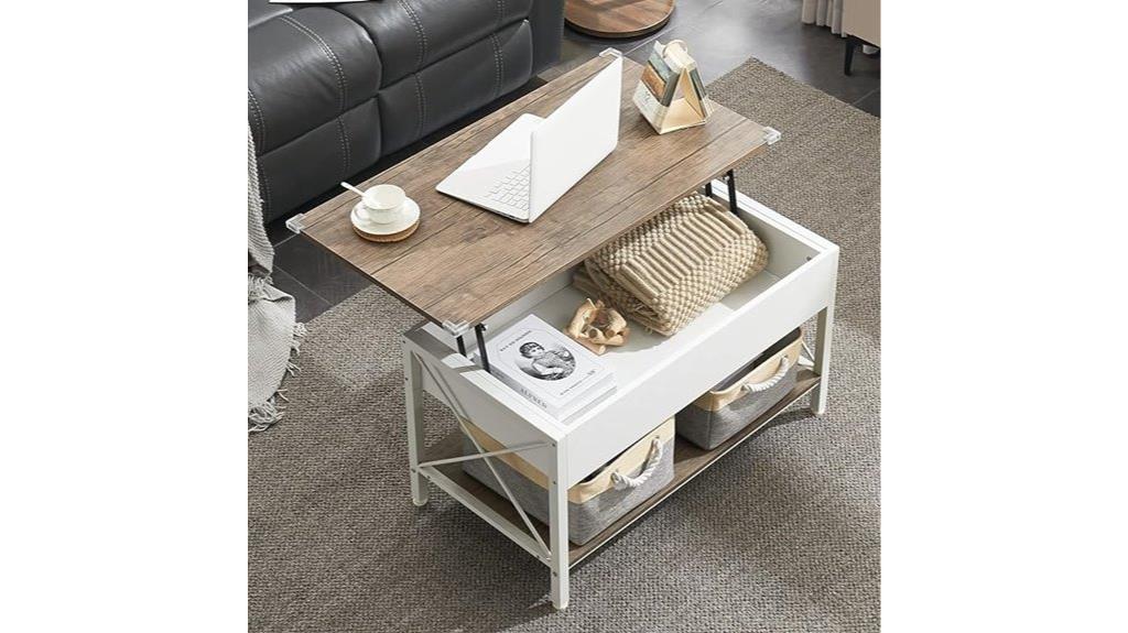 lift top farmhouse coffee table