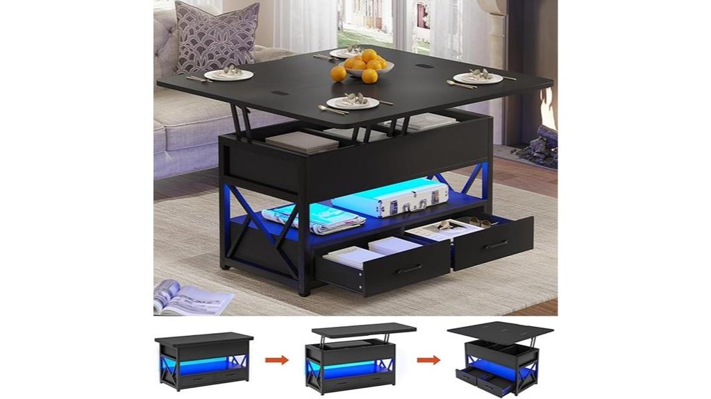 lift top storage coffee table