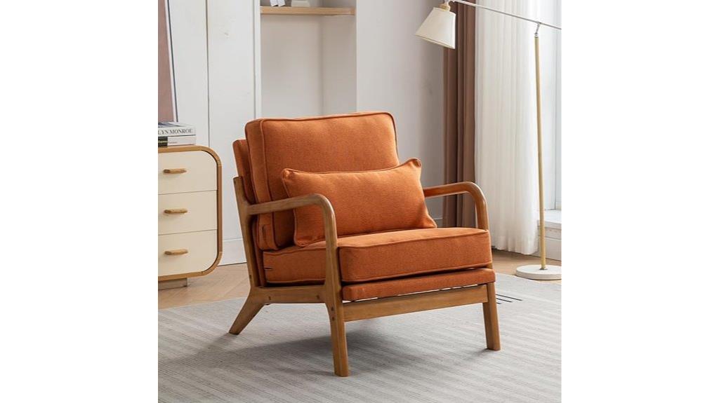 linen fabric wood frame