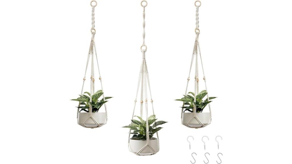macrame indoor plant hangers