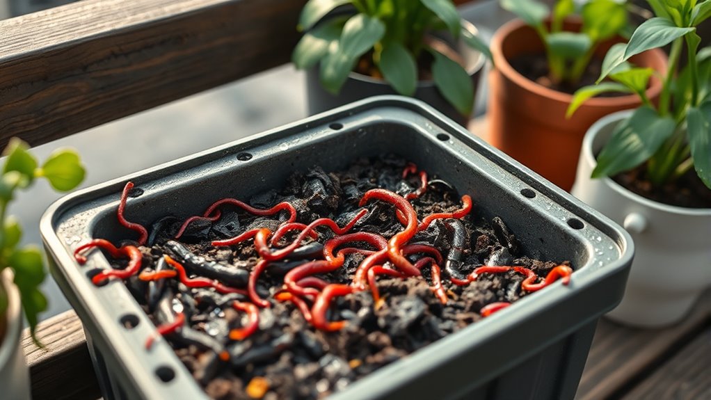 maintain optimal worm environment