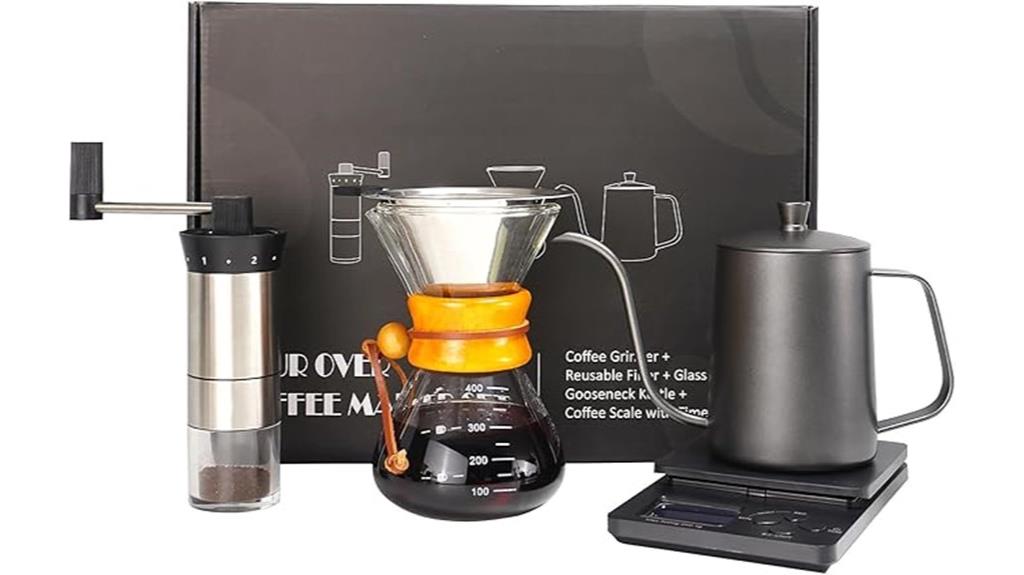 manual coffee brewing set