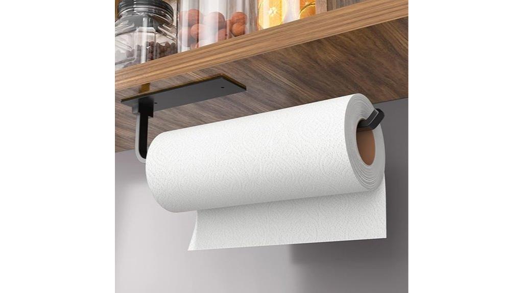 matte black paper dispenser