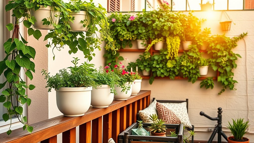 maximize balcony greenery space
