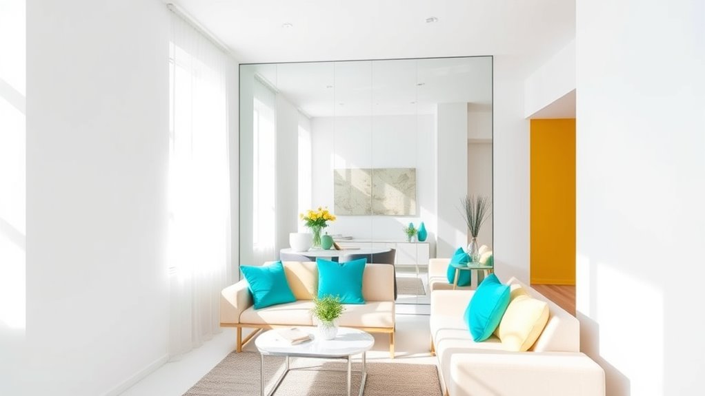 maximize light with mirrors