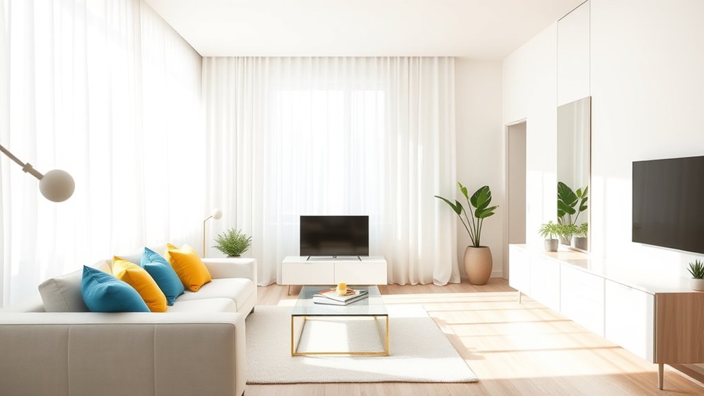 maximize natural light use colors