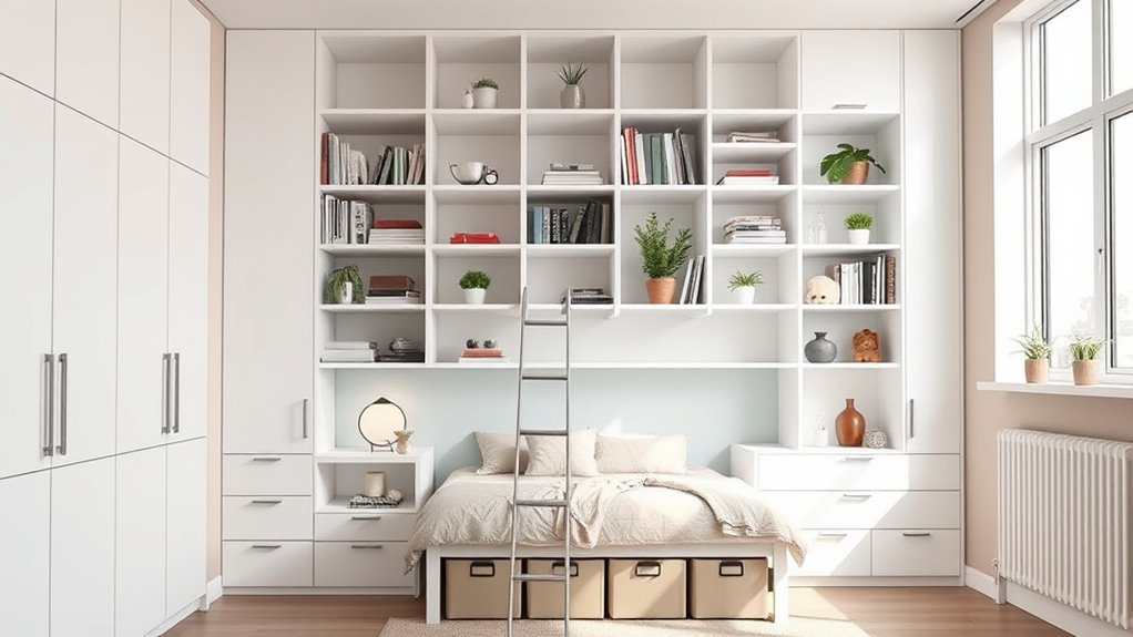 maximize wall space storage
