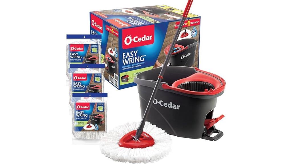 microfiber spin mop system