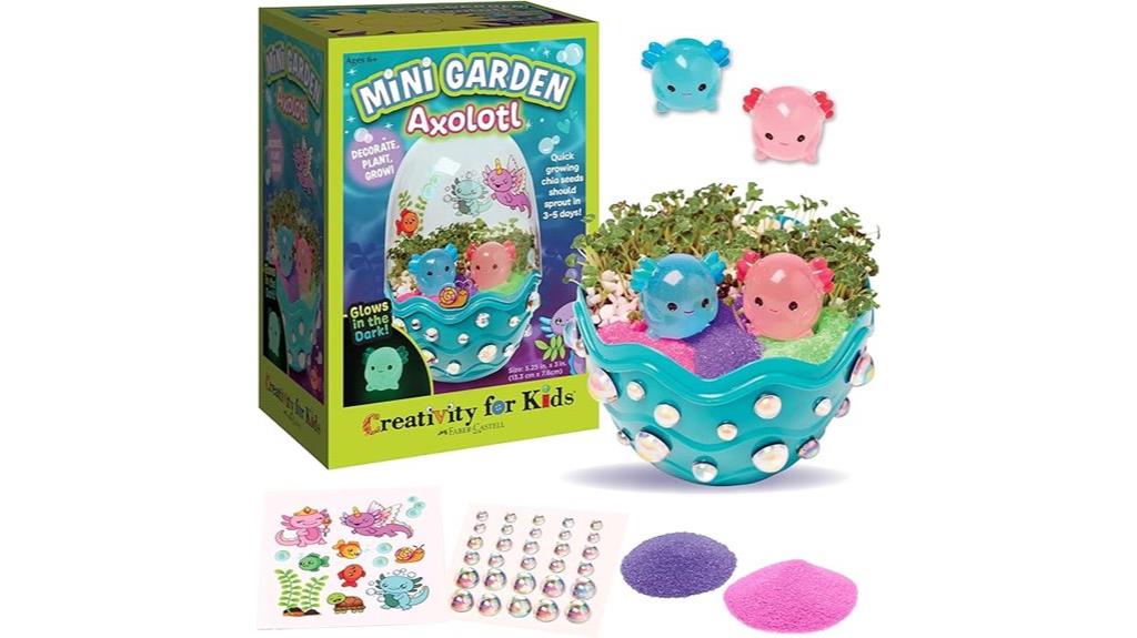 mini axolotl garden kit