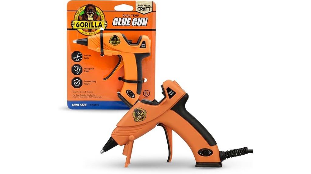 mini dual temp glue gun