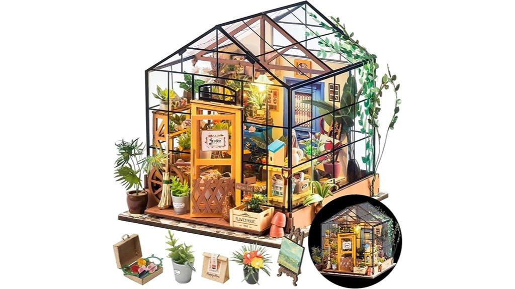 miniature greenhouse house kit
