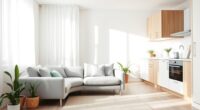 minimalist functional bright cozy