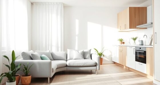 minimalist functional bright cozy