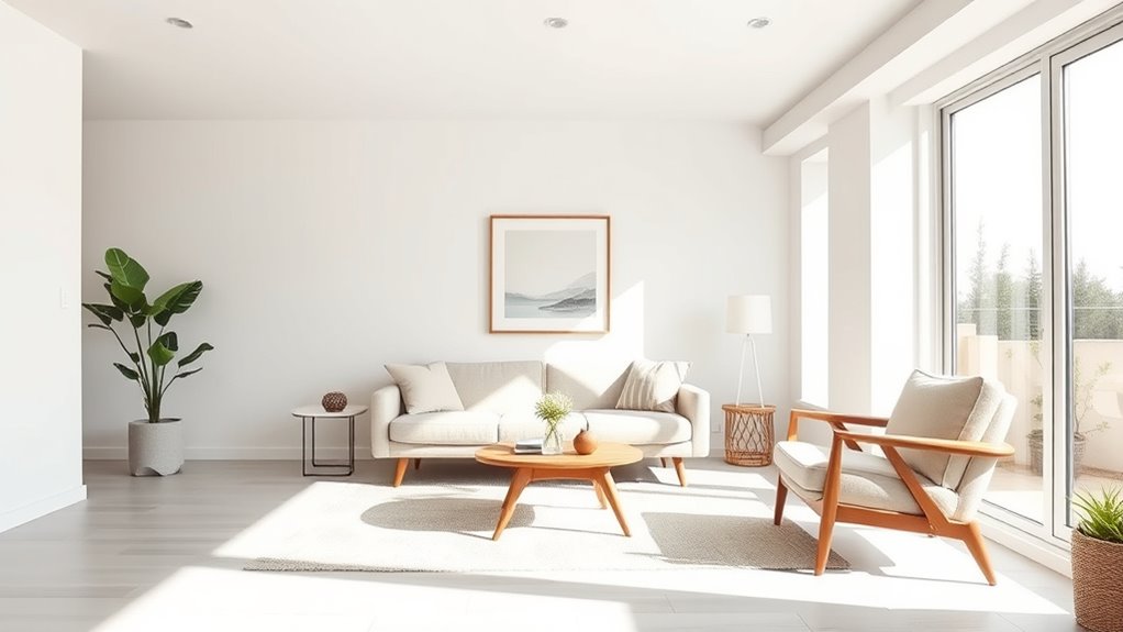 minimalist spacious neutral palette
