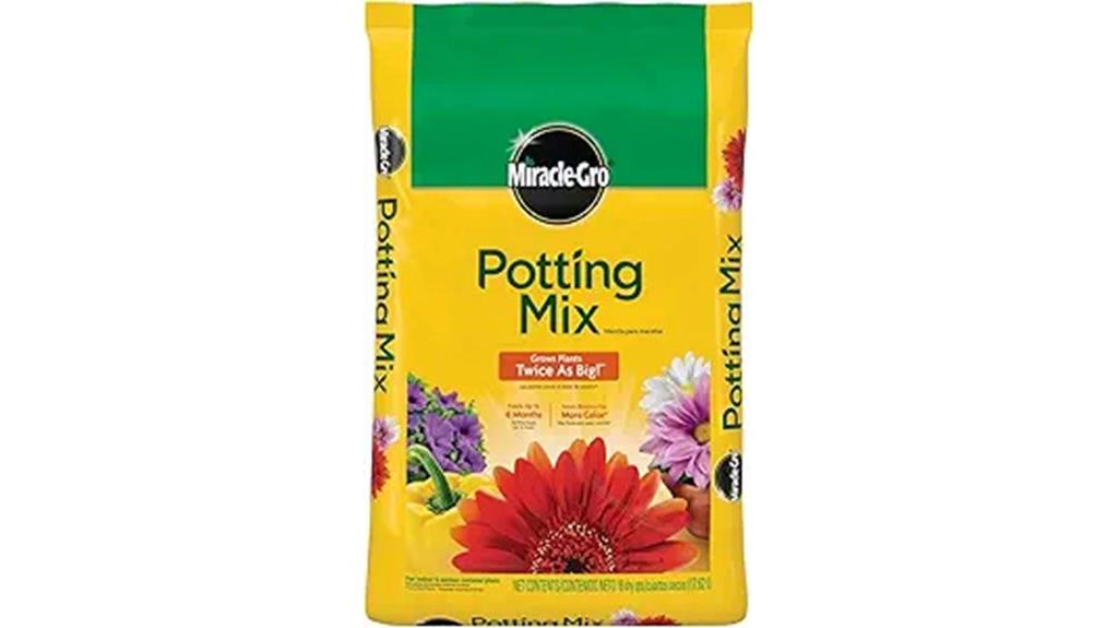 miracle gro 16 qt potting mix