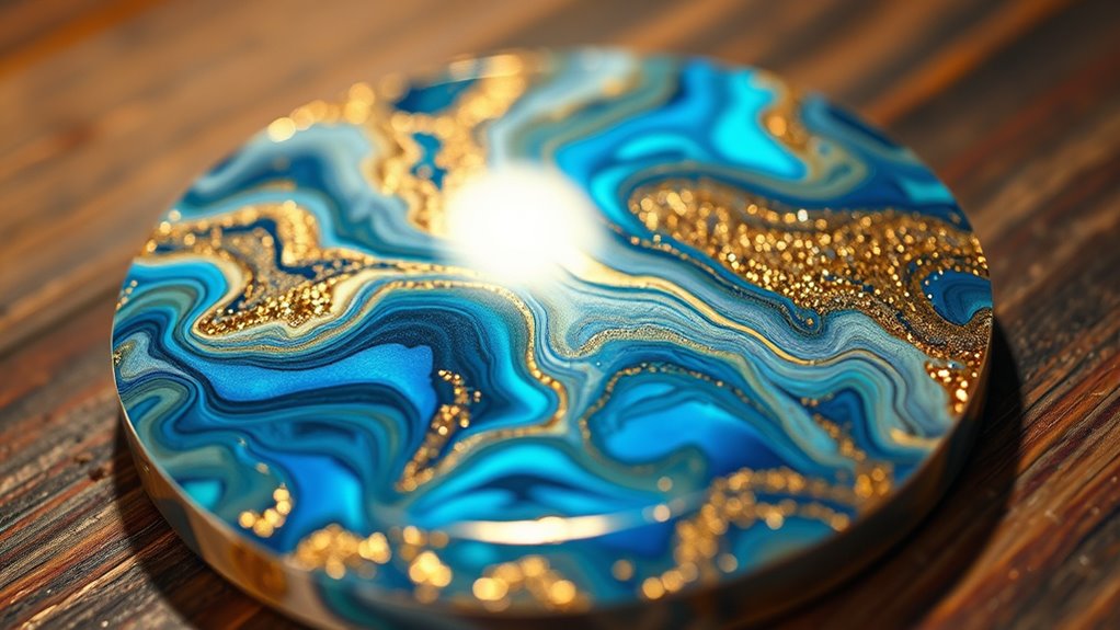 mix pour bubble free finish