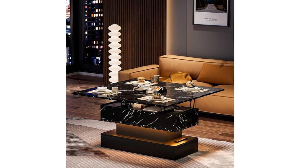 modern lift top coffee table