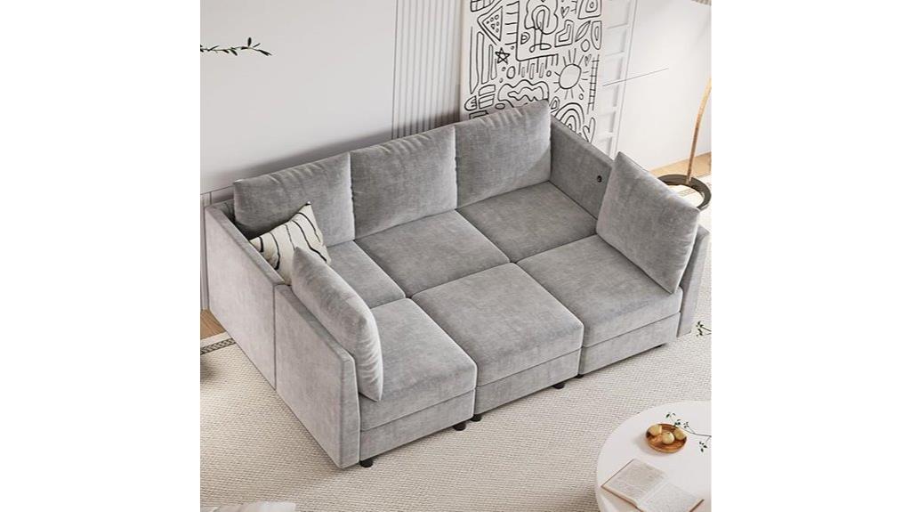 modular sleeper sofa set
