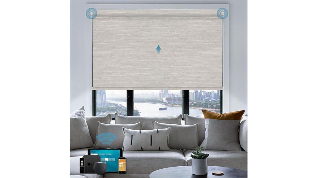 motorized shade with smart controls