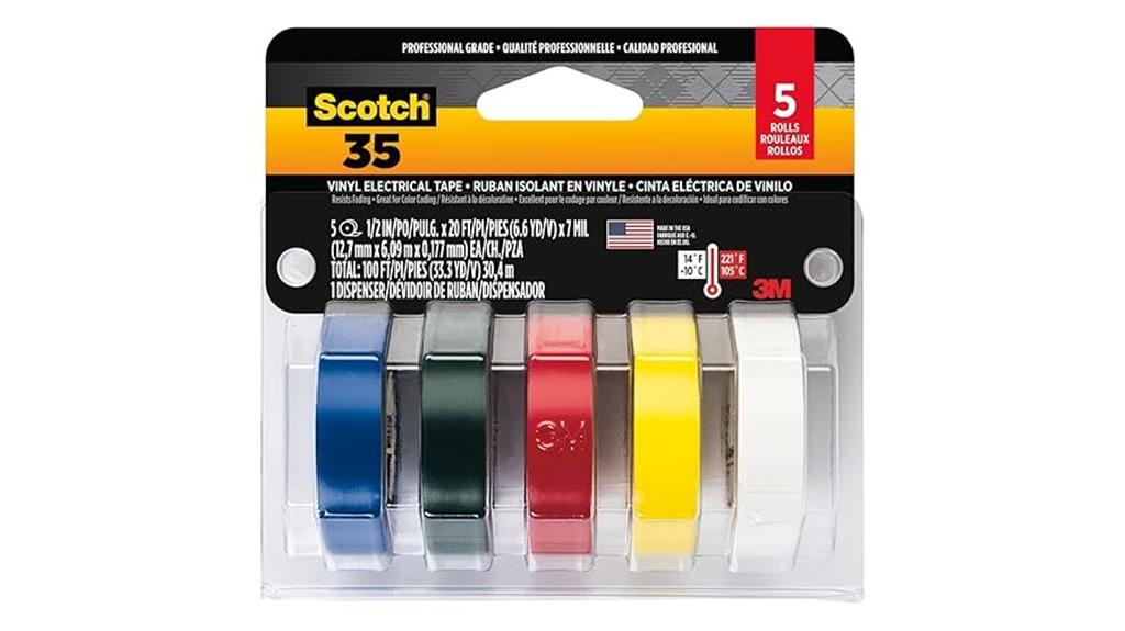 multi color electrical tape pack