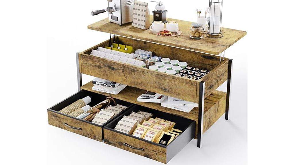 multi purpose lift top table