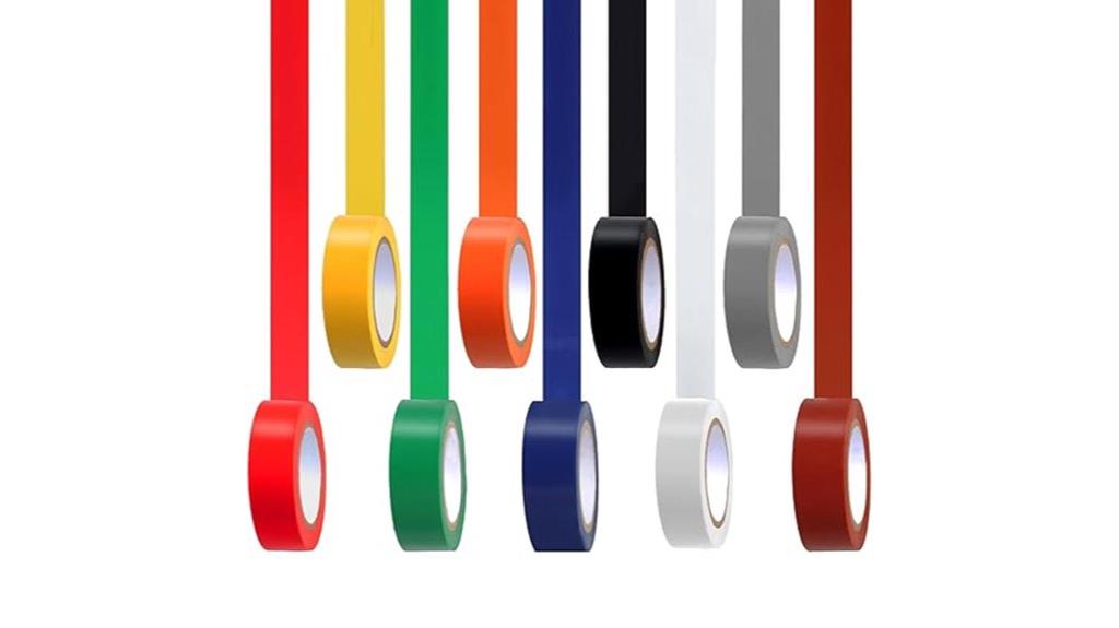 multicolored electrical tape pack
